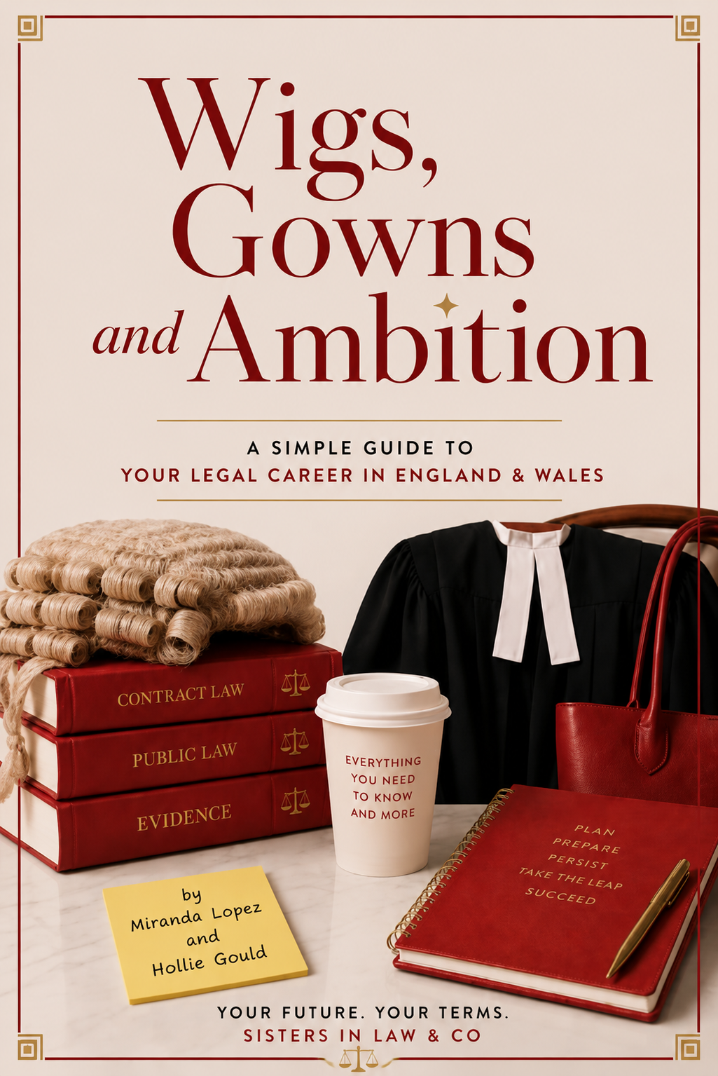 Front cover of Wigs, Gowns and Ambition by Miranda Lopez and Hollie Gould