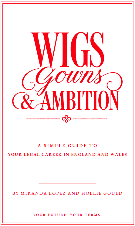 Front cover of Wigs, Gowns and Ambition by Miranda Lopez and Hollie Gould